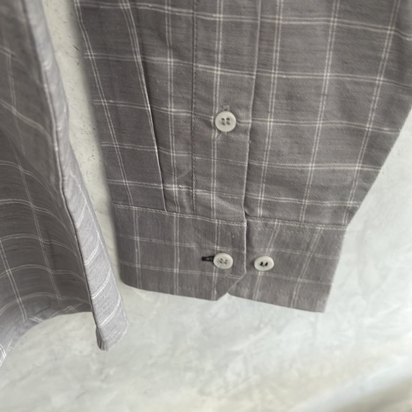 Larsson & Co Mens Grey Long Sleeve Button Down Dress Shirt. Size M NWT - Picture 4 of 8